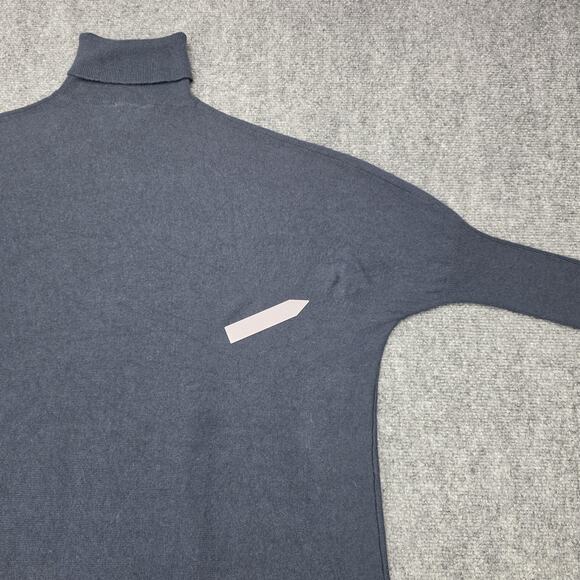 Soft Surroundings Sweater Womens Petite Small Blue Wool Angora Turtleneck Tunic - Picture 13 of 15